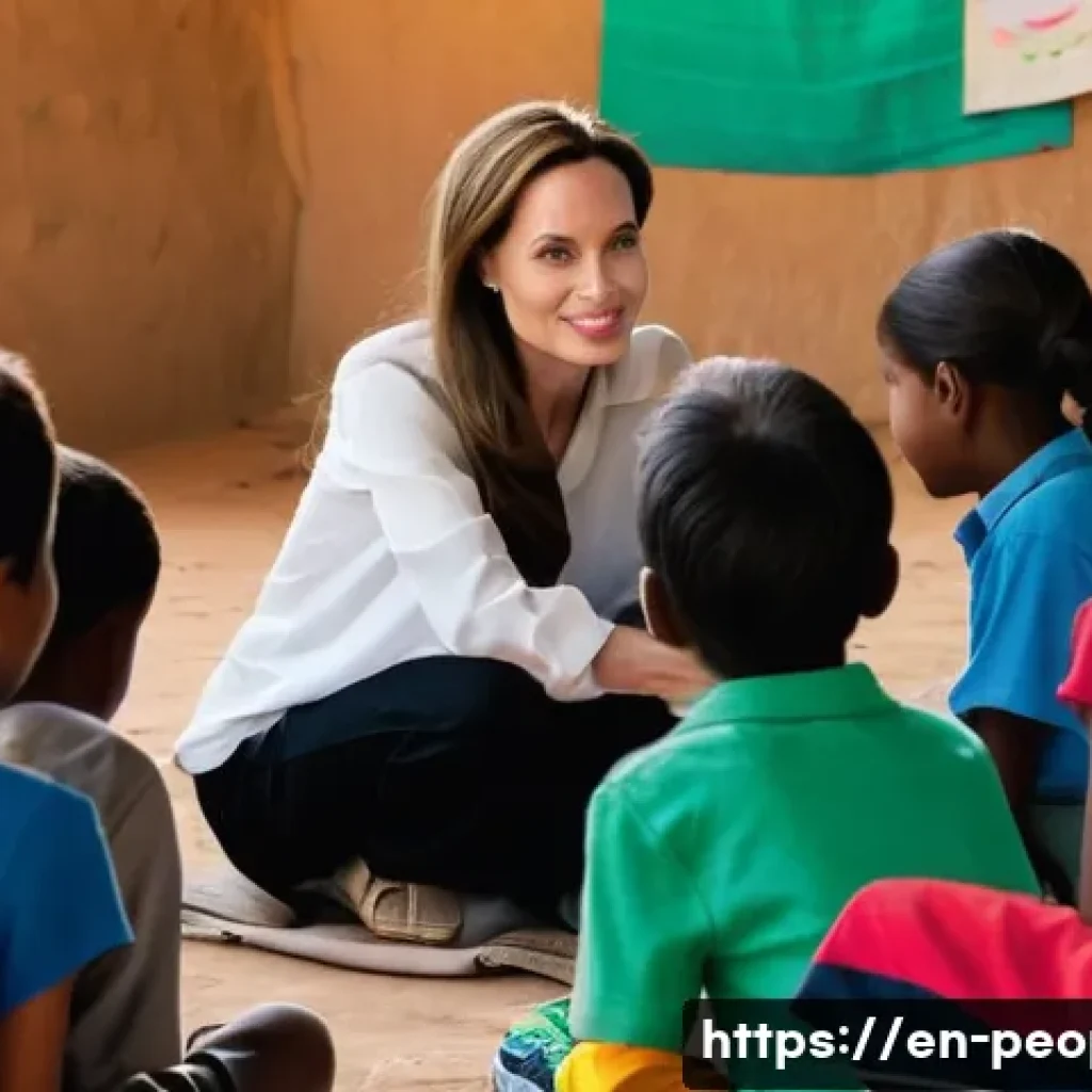 안젤리나 졸리 인권 운동 - **Prompt 1: Hope in the Classroom of Displacement**
    "A highly realistic, dignified photograph of...
